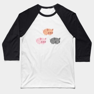 Three grumpy little pigs Baseball T-Shirt